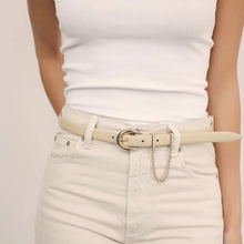 Load image into Gallery viewer, ETTIKA-CASCADE CHAIN BELT IN WITH GOLD HARDWARE
