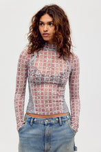 Load image into Gallery viewer, FREE PEOPLE-LYRIC SHEER LONG SLEEVE TOP

