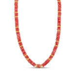 Load image into Gallery viewer, JTG-CORAL PUKKA NECKLACE
