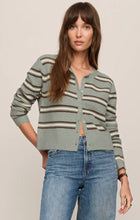 Load image into Gallery viewer, Z SUPPLY-MEDINA STRIPE CARDIGAN IN AQUA CLOUD
