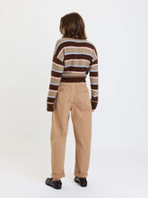 Load image into Gallery viewer, DAZE-VILLA DRAWSTRING BARREL LEG PANT IN LATTE
