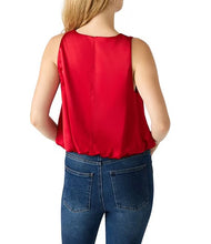 Load image into Gallery viewer, STEVE MADDEN-YAZMIN HIGH NECK CROPPED BUBBLE HEM TOP
