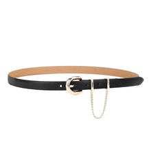 Load image into Gallery viewer, ETTIKA-CASCADE CHAIN BELT IN WITH GOLD HARDWARE
