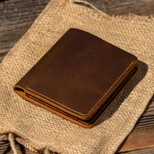 Load image into Gallery viewer, ALG-GENUINE LEATHER BI-FOLD WALLET
