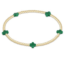 Load image into Gallery viewer, ENEWTON-SIGNATURE CROSS SMALL GOLD PATTERN 2MM BEAD BRACELET
