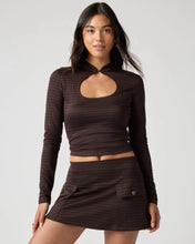Load image into Gallery viewer, FLORENCE BY MILLS- HOUNDSTOOTH KEYHOLE TOP
