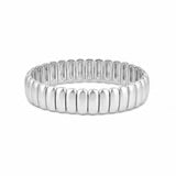 Load image into Gallery viewer, JTG-LUXE TUBE STRETCHY SILVER BRACELET
