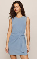 Z SUPPLY-MATTIE JERSEY DENIM MINI DRESS