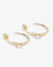 Load image into Gallery viewer, MELINDA MARIA-SHE’S ON POINT LASSO HOOPS
