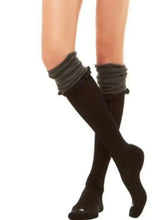 Load image into Gallery viewer, BOOTIGHTS-BETSY BURLAP OVER THE KNEE SOCKS
