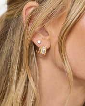 Load image into Gallery viewer, MELINDA MARIA- ASHLEY VENICE EARRINGS GOLD SILVER MIX
