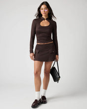 Load image into Gallery viewer, FLORENCE BY MILLS- HOUNDSTOOTH KEYHOLE TOP
