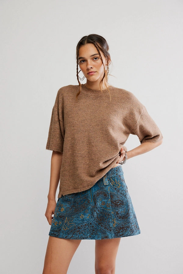 FREE PEOPLE-MARGOT SWEATER TEE