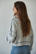 Load image into Gallery viewer, BY TOGETHER-MARINA CONTRAST SEAM PULLOVER
