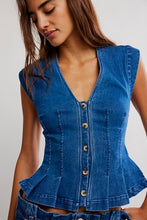 Load image into Gallery viewer, FREE PEOPLE-DYLAN DENIM VEST
