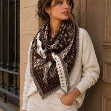 Load image into Gallery viewer, LINETA- DOUBLE SIDED PAISLEY SCARF
