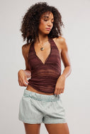 FREE PEOPLE-FLIRTY FRILLS HALTER