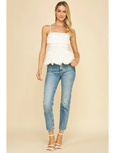 Load image into Gallery viewer, PINCH-BUBBLED HEM SLEEVELESS TOP
