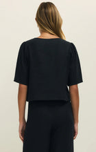 Load image into Gallery viewer, Z SUPPLY-LA BELLE LINEN CROP TOP
