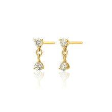 Load image into Gallery viewer, ELLIE VAIL-EVANORA DOUBLE DROP EARRING IN GOLD

