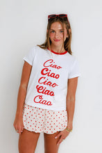 Load image into Gallery viewer, SUNNY SOMEWHERE-CIAO CIAO RINGER TEE
