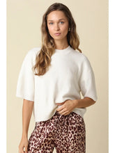 Load image into Gallery viewer, OLIVACEOUS-IVORY HALF SLEEVE SWEATER
