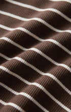 Load image into Gallery viewer, Z SUPPLY-ROWE STRIPED SCOOP TANK IN DARK CHOCOLATE
