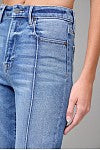Load image into Gallery viewer, HIDDEN-MEDIUM LIGHT PINTUCK- 33” INSEAM FLARE
