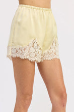 Load image into Gallery viewer, EMORY PARK-BUTTER YELLOW SILK SHORTS
