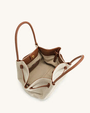 Load image into Gallery viewer, JW PEI-HANA MEDIUM TOTE BAG BROWN CANVAS
