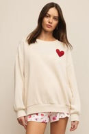 Z SUPPLY-OVERSIZED HEART SWEATSHIRT