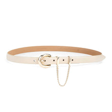 Load image into Gallery viewer, ETTIKA-CASCADE CHAIN BELT IN WITH GOLD HARDWARE
