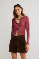 FREE PEOPLE-JAE KNIT LONG SLEEVE TOP IN CRUSHED BERRY