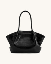 Load image into Gallery viewer, JW PEI-HANA LARGE TOTE BAG BLACK CROC
