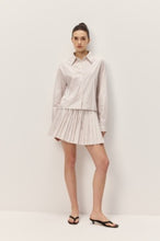 Load image into Gallery viewer, ELODIE-DANIKA TAUPE STRIPE SHIRT
