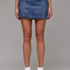 Load image into Gallery viewer, HIDDEN-PEYTON DARK WASH RHINESTONE EMBELLISHED SKIRT
