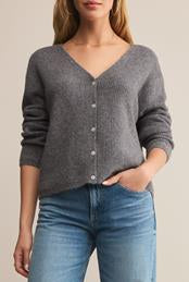Z SUPPLY-EMILE CARDIGAN IN CLASSIC HEATHER GREY