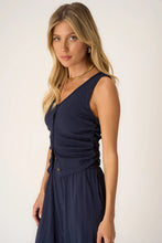 Load image into Gallery viewer, PROJECT SOCIAL T- COME TOGETHER BUTTON FRONT TEXTURED TANK
