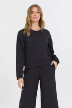 Load image into Gallery viewer, VINTAGE HAVANA-BLACK CLOUD FLEECE CREWNECK
