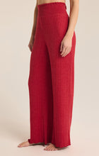 Load image into Gallery viewer, Z SUPPLY- DAWN SMOCKED RIB PANT RED
