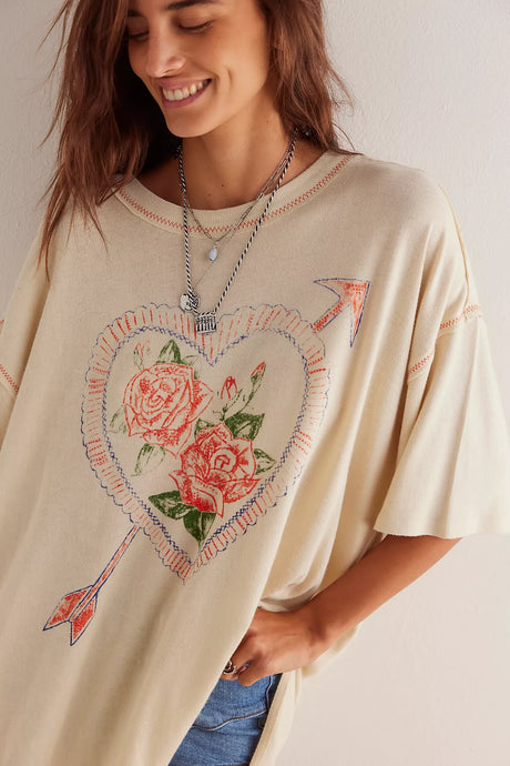 Free People-love the Rose Tee