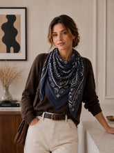 Load image into Gallery viewer, LINETA- “NEW” LARGE BANDANA SCARF

