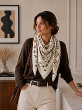 Load image into Gallery viewer, LINETA- “NEW” LARGE BANDANA SCARF
