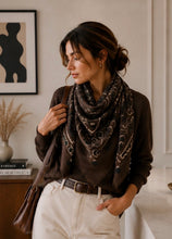 Load image into Gallery viewer, LINETA- “NEW” LARGE BANDANA SCARF
