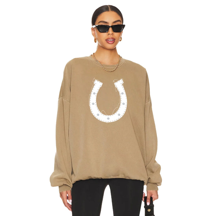 The Laundry Room-horseshoe Patchwork Camel Gold