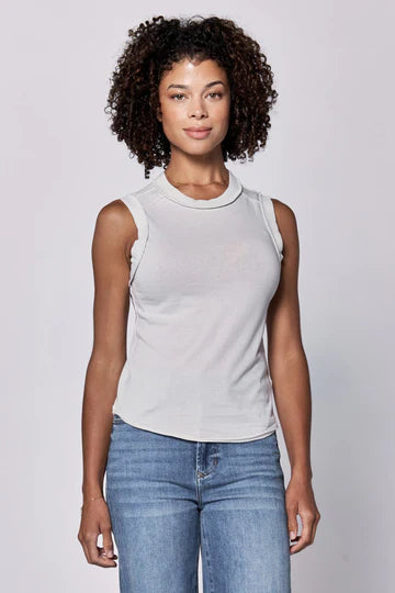 Dear John- Zo Raw Edge Tank Dawn Blue