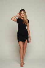 Load image into Gallery viewer, SUNDAY RITUAL-AYLA RIB MINI DRESS BLACK
