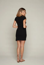 Load image into Gallery viewer, SUNDAY RITUAL-AYLA RIB MINI DRESS BLACK
