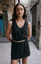 Load image into Gallery viewer, Z SUPPLY- SLOANE V NECK MINI DRESS BLACK
