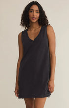 Load image into Gallery viewer, Z SUPPLY- SLOANE V NECK MINI DRESS BLACK
